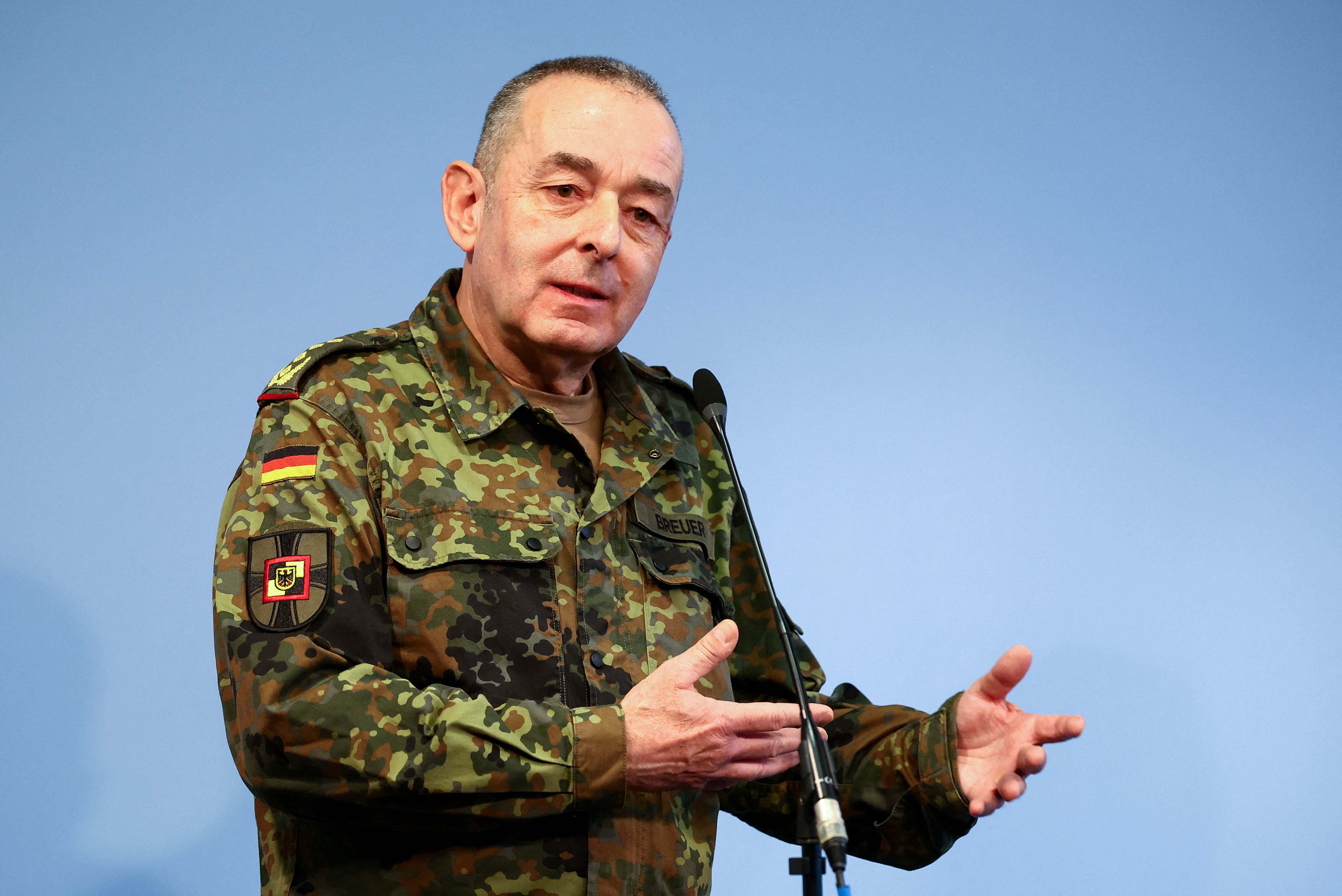 German Defence Minister Pistorius announces the decision of the new general structure of the armed forces, in Berlin