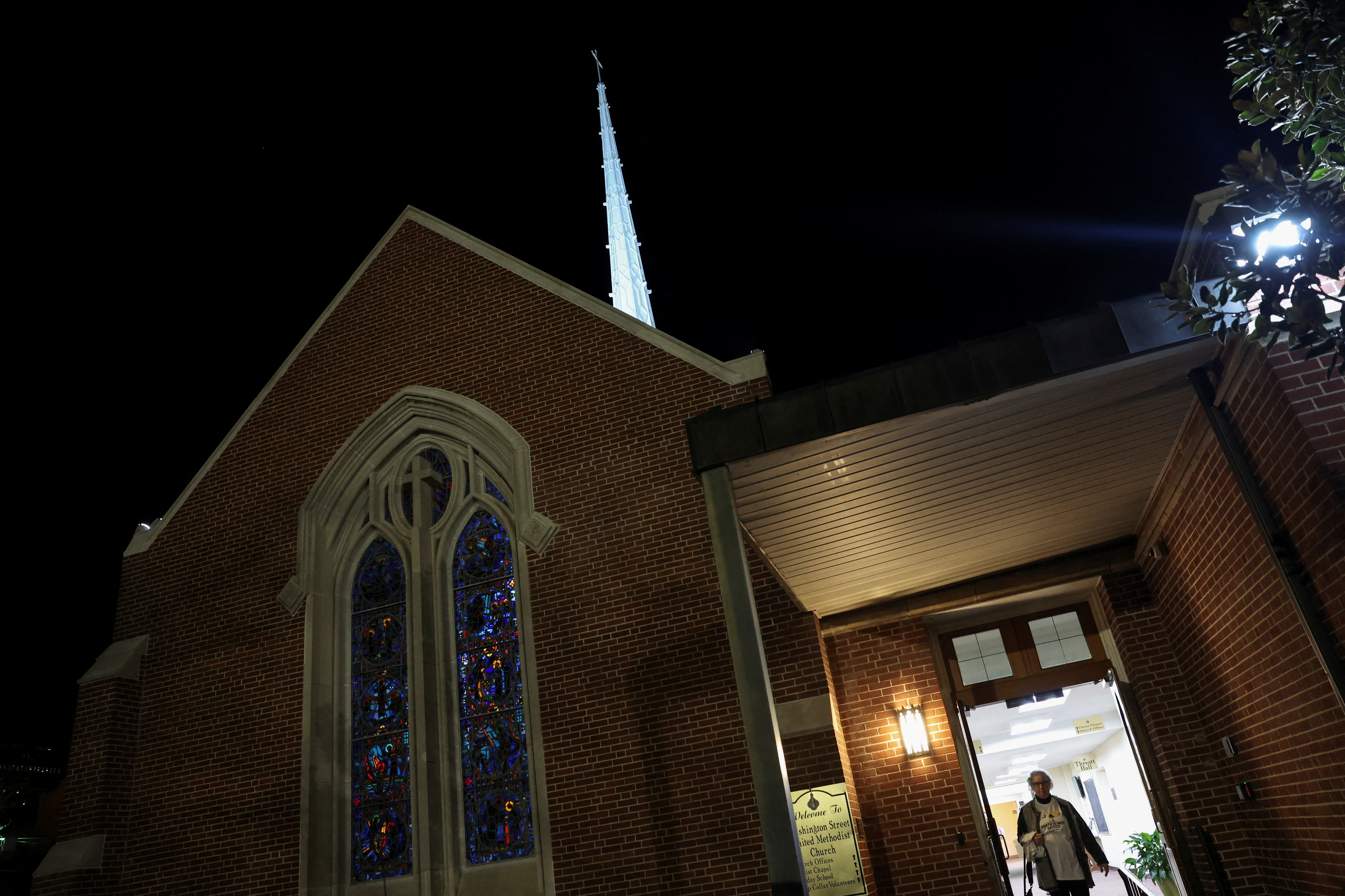 Vigil for death row inmate Brad Sigmon on the eve of his execution, in Columbia, South Carolina