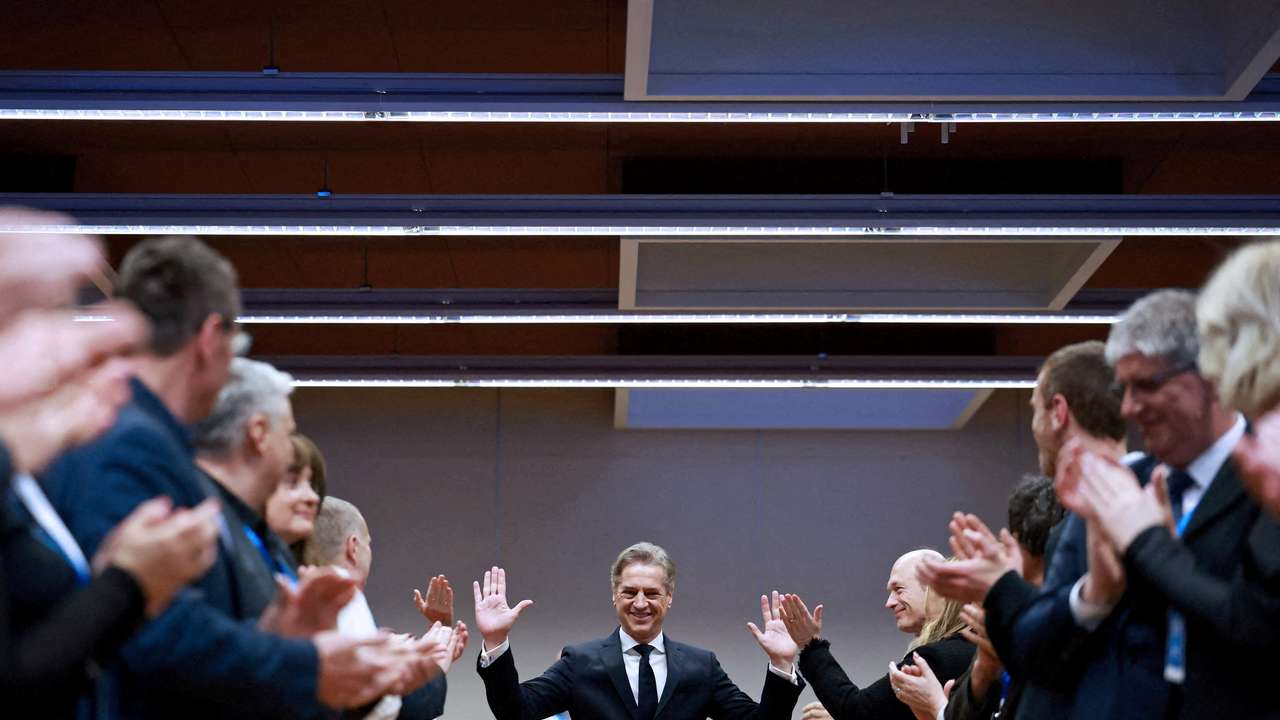 FILE PHOTO: Slovenia's PM Golob attends a Congress party ahead of the national elections in Ljubljana