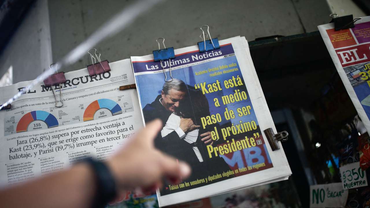 Chileans react to the results of the presidential election