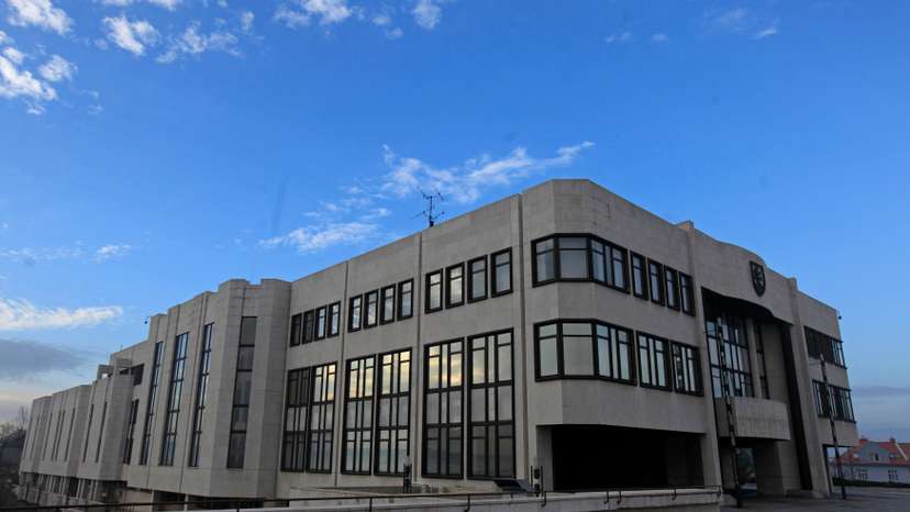 A general view of the Slovak Parliament in Bratislava