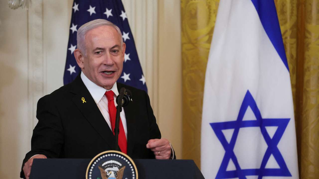 U.S. President Trump meets Israeli PM Netanyahu in Washington