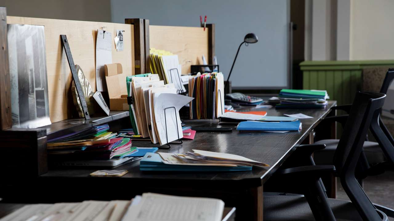 Office buildings sit empty in Michigan