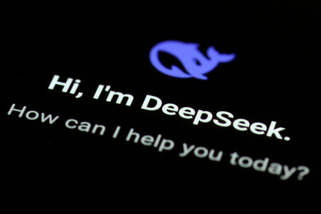 Illustration shows Deepseek app