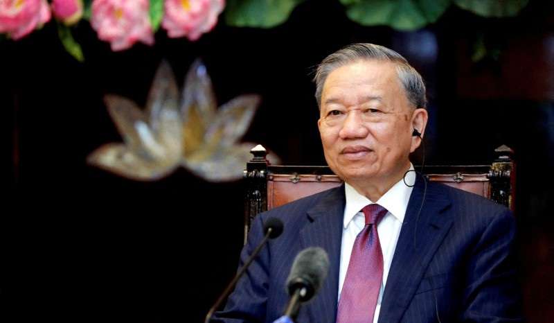 FILE PHOTO: Vietnamese President To Lam at the Presidential Palace in Hanoi