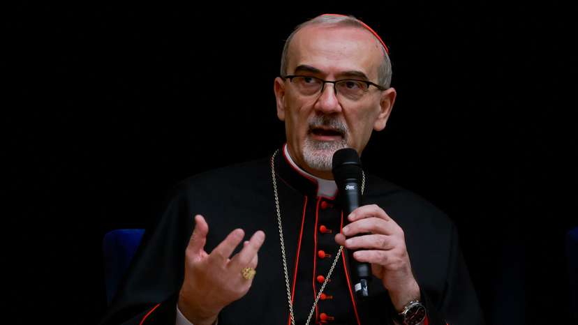 Members of the clergy hold a press conference in Jerusalem
