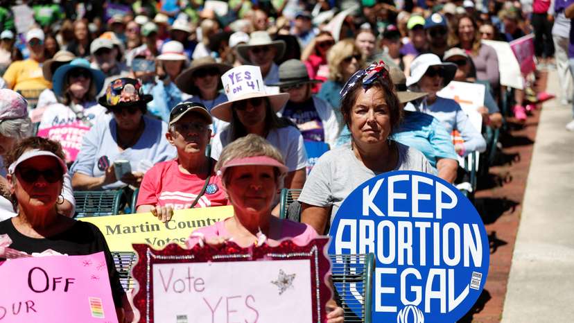 Abortion rights advocates gather to launch their campaign in Orlando