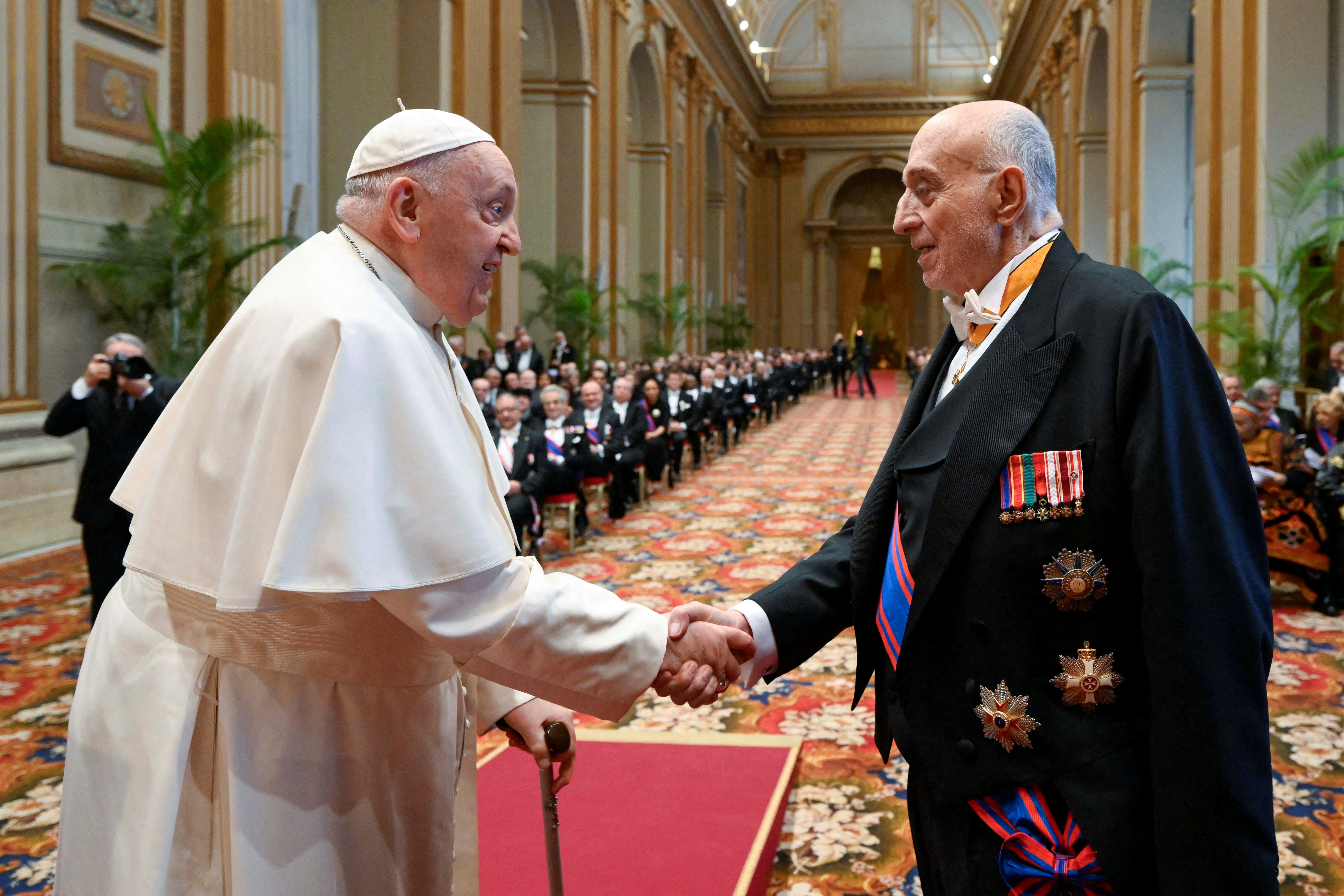 Pope Francis delivers yearly address to diplomatic corps accredited to the Vatican