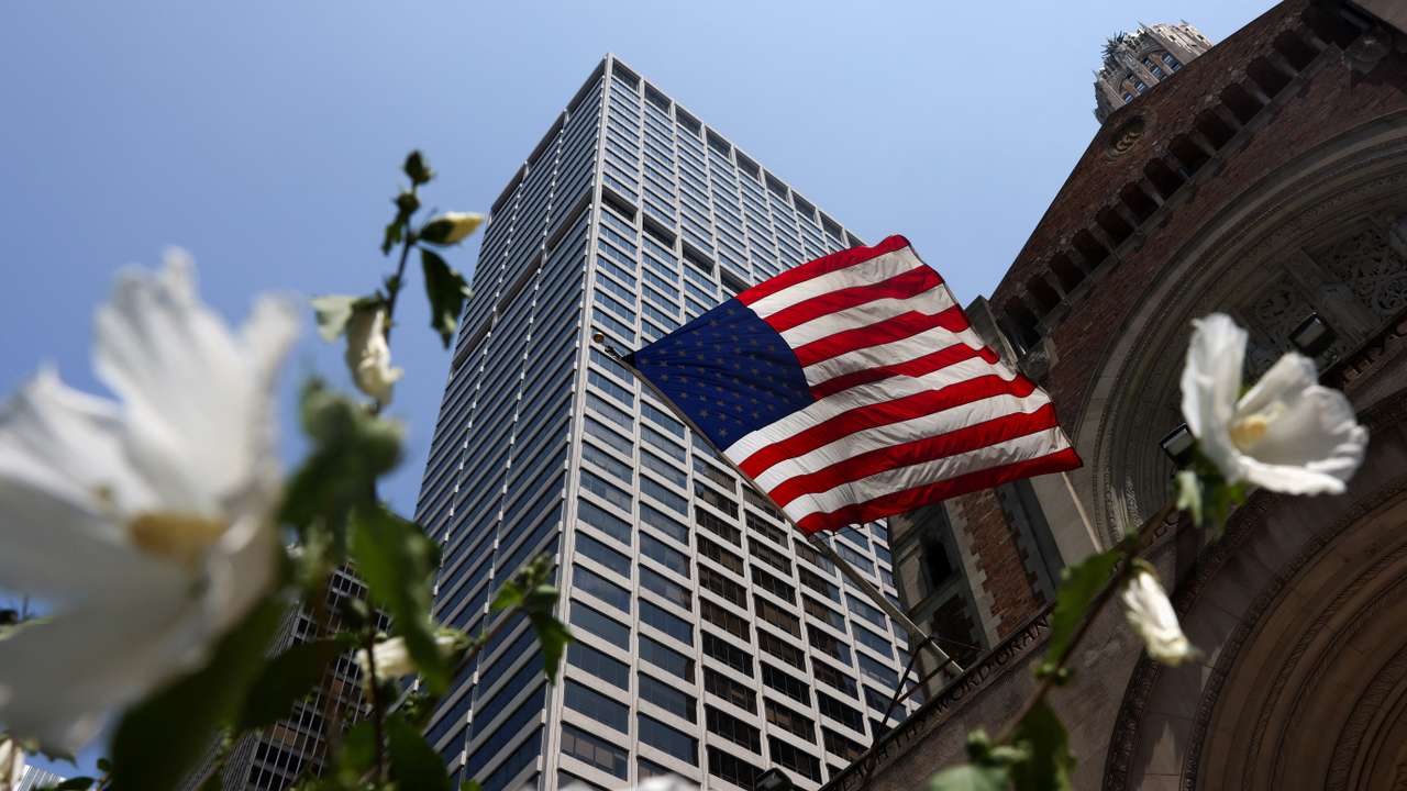 Aftermath of a deadly mass shooting in Manhattan, in New York City