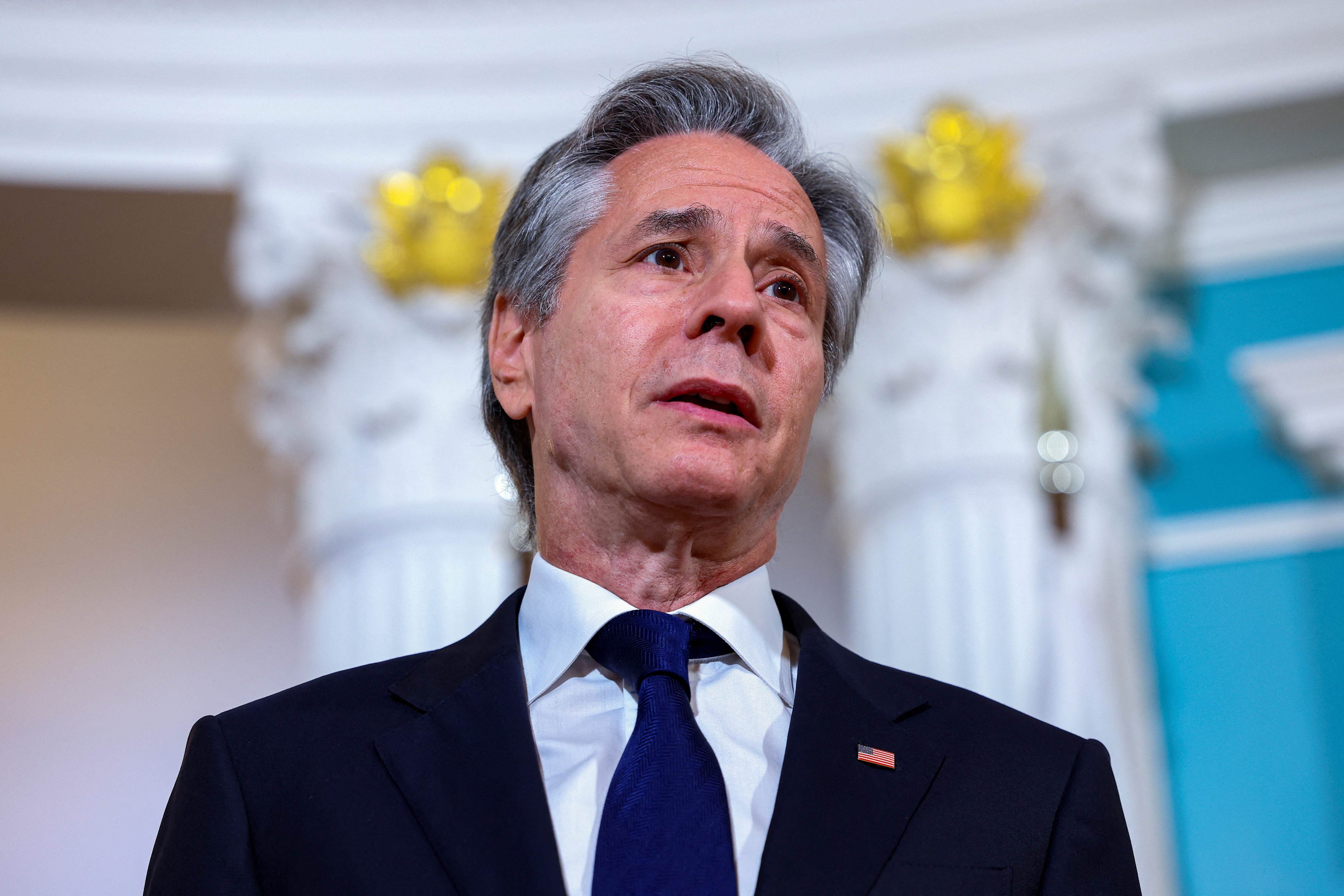 U.S. Secretary of State Blinken meets Panamanian Foreign Minister Martinez, during the Americas Partnership for Economic Prosperity Ministerial, in Washington