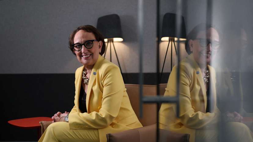 Rebeca Grynspan poses for a portrait during an interview with Reuters