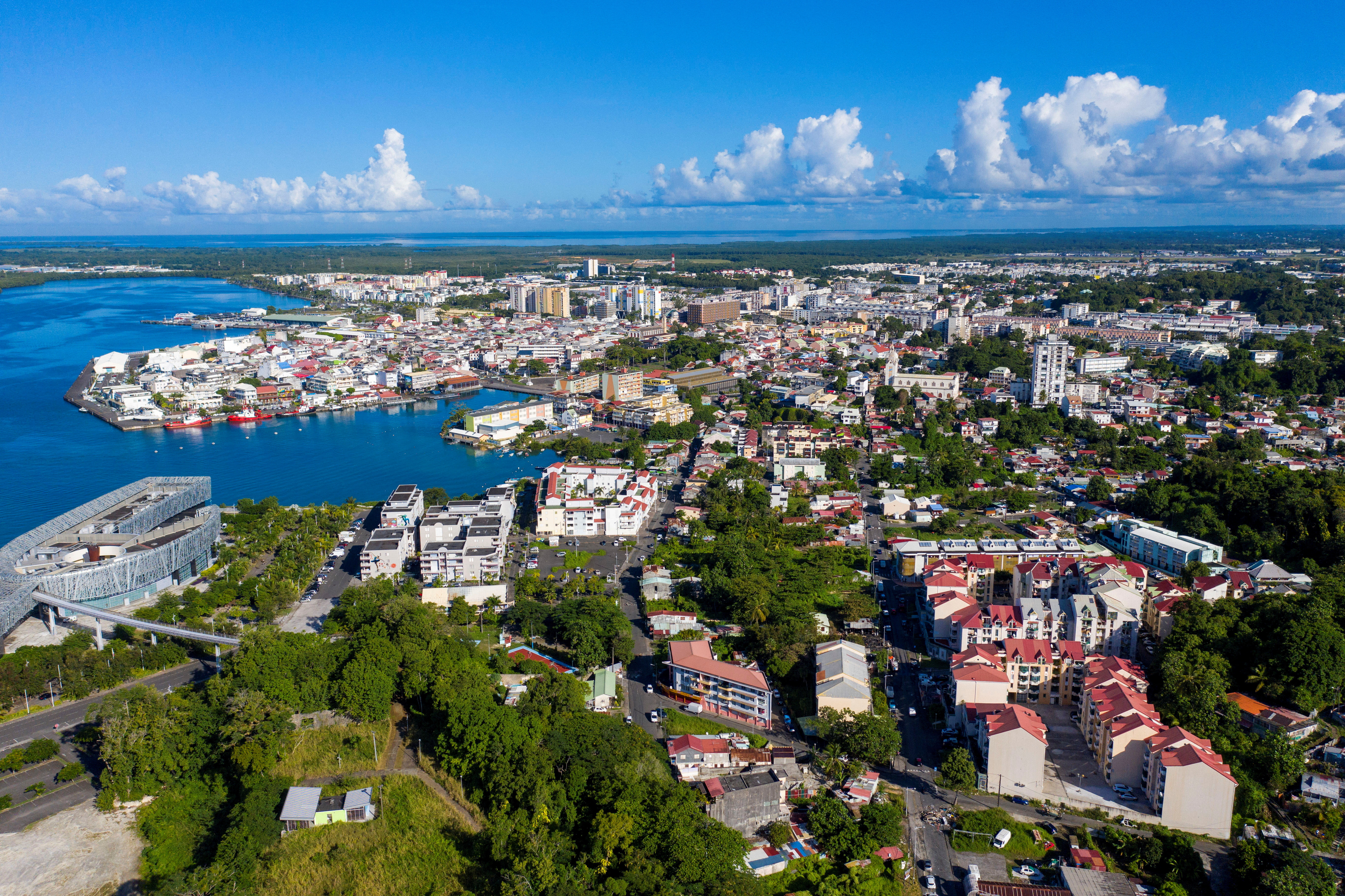 FILE PHOTO: French police reinforcements monitor unrest over COVID restrictions in Guadeloupe