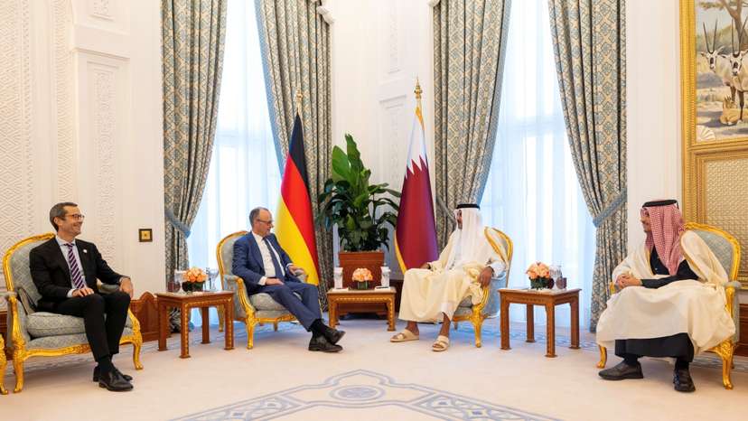 German Chancellor Merz visits Qatar