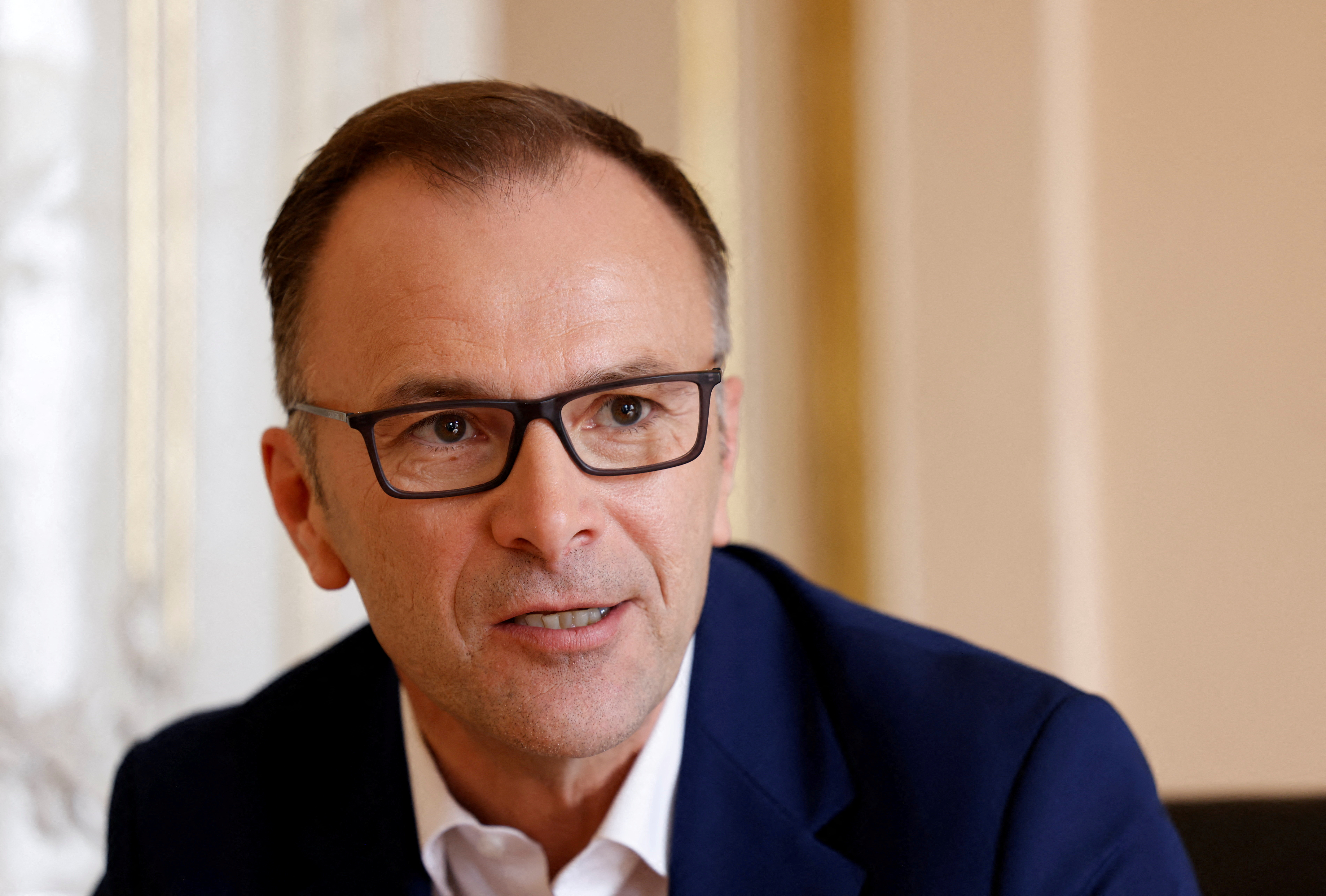 FILE PHOTO: Social Democrat's candidate Bernhard Auinger during an interview in Salzburg