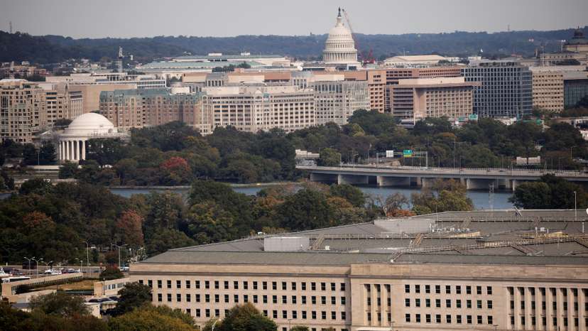 FILE PHOTO: The Pentagon building is seen in Arlington, Virginia, U.S.