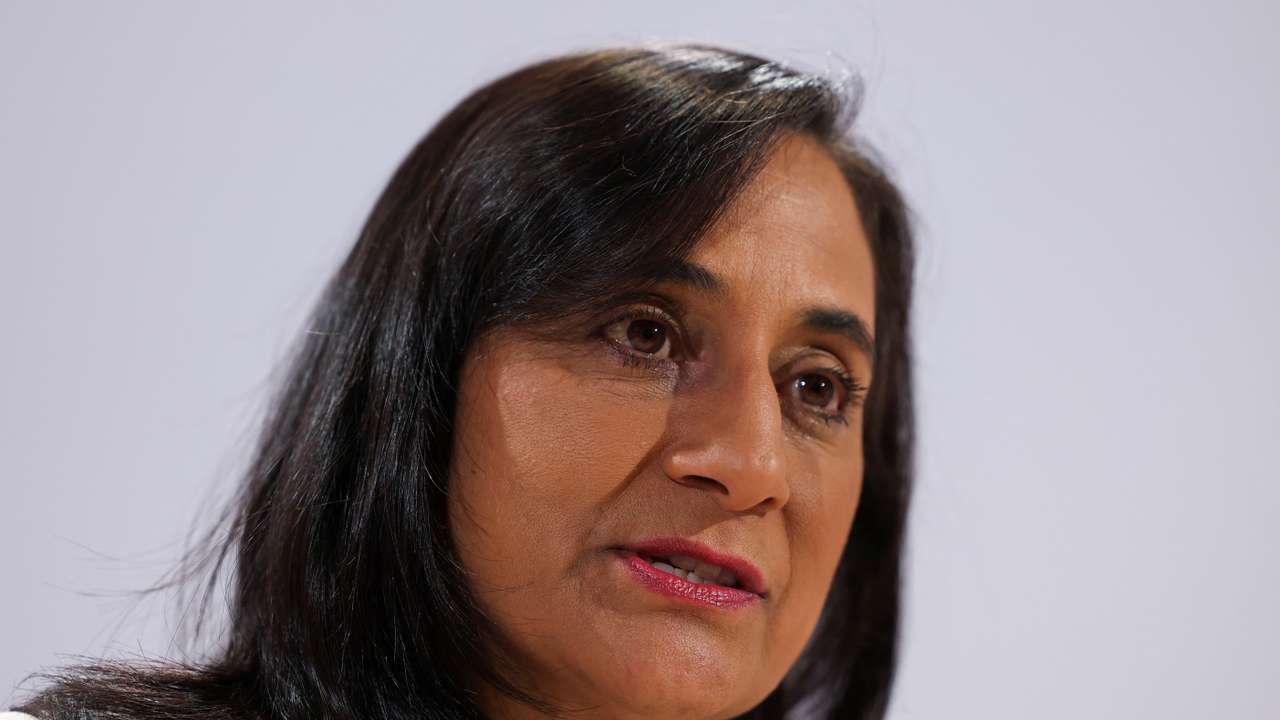 Canadian Foreign Minister Anita Anand speaks during an interview at Kuala Lumpur
