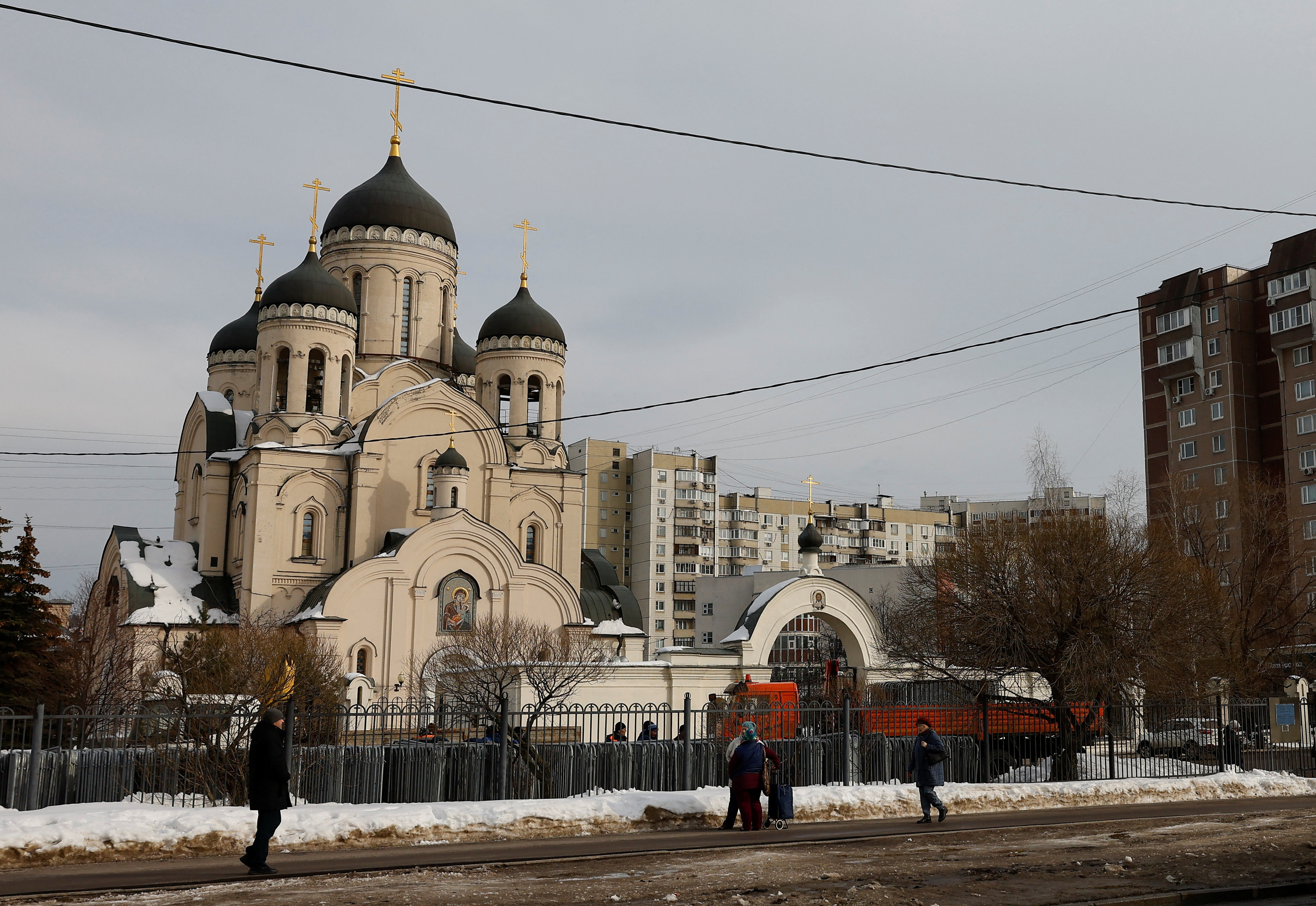 General view of the Church of the Icon of the Mother of God in Moscow
