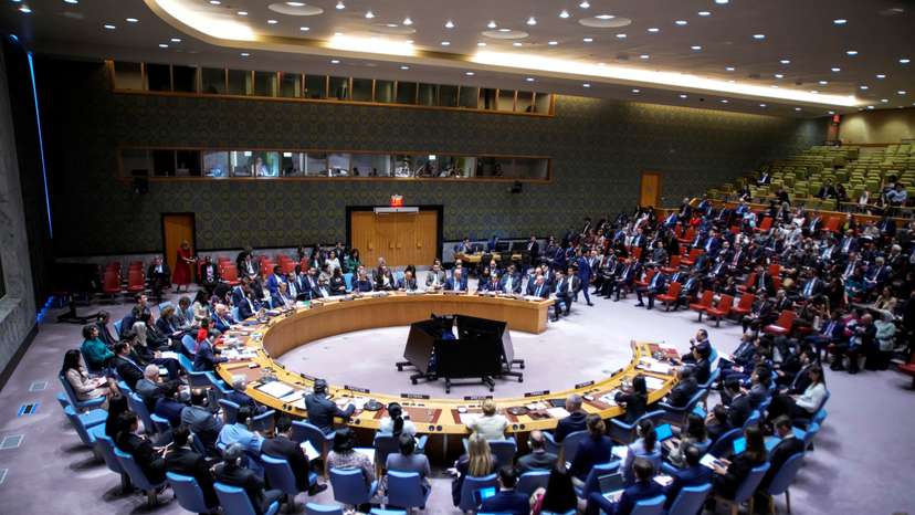Emergency meeting of the United Nations Security Council at U.N. headquarters in New York