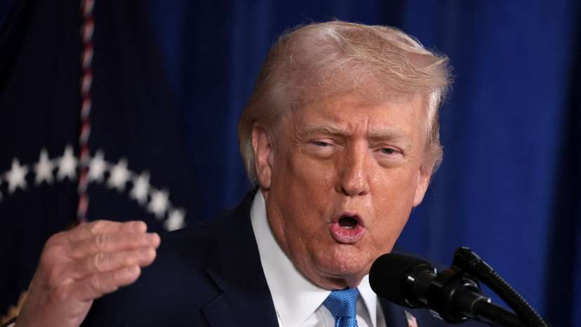 U.S. President Trump holds press conference following U.S. military strike on Venezuela, in Palm Beach