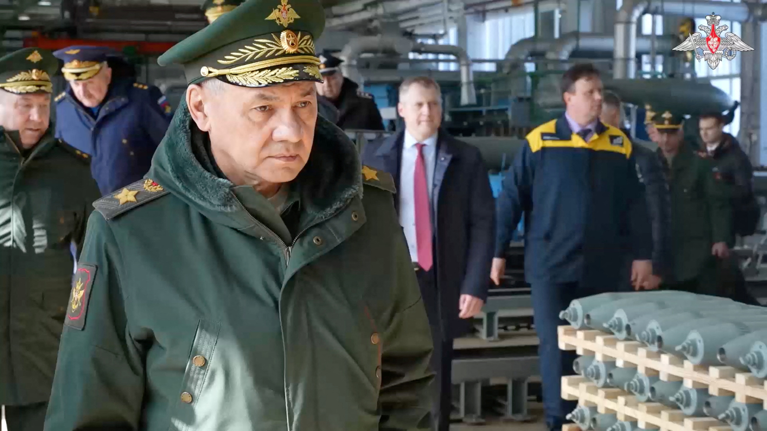 Russia's Defence Minister Shoigu visits military factory in Nizhny Novgorod region