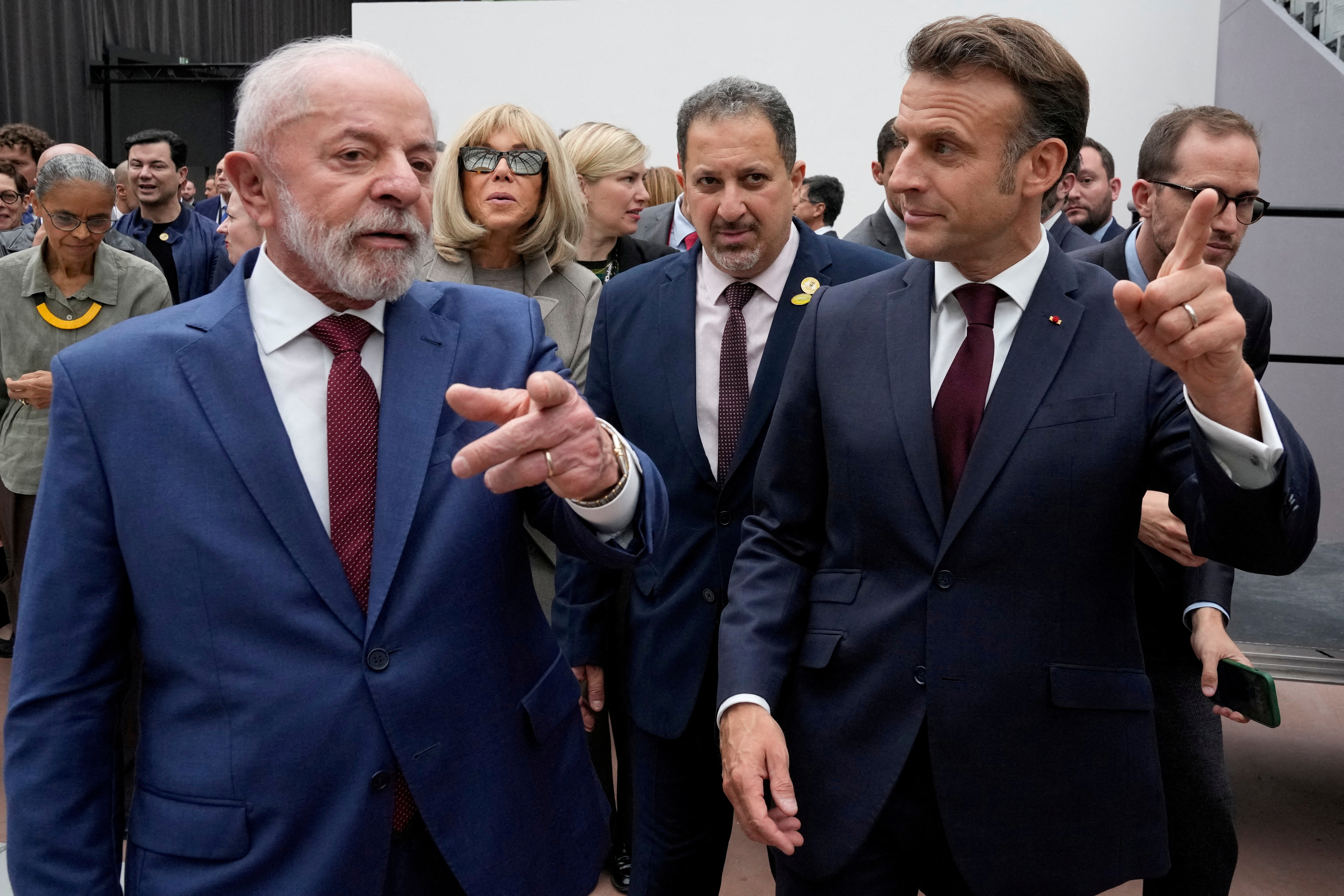 FILE PHOTO: Brazil's President Luiz Inacio Lula da Silva visits France