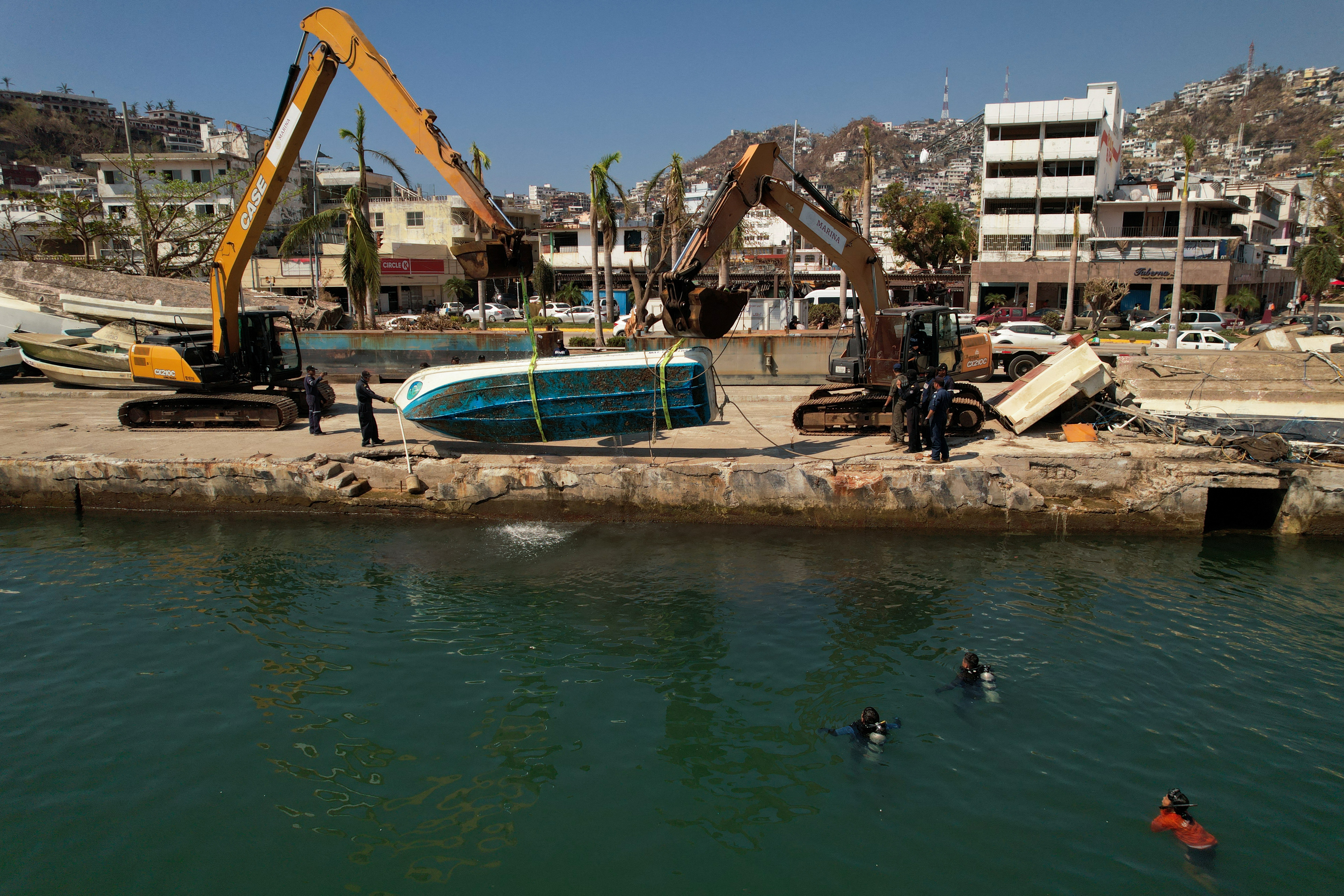 Aftermath of Hurricane Otis, in Acapulco
