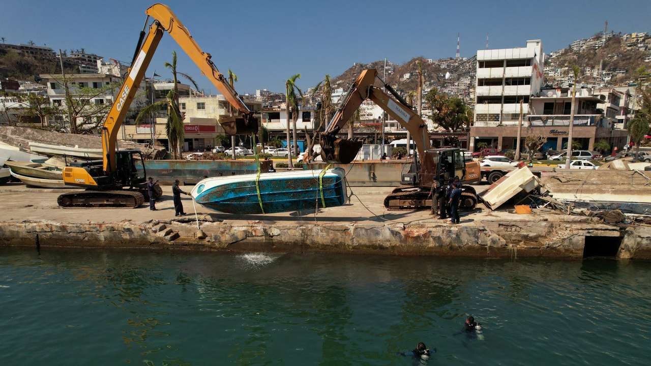 Aftermath of Hurricane Otis, in Acapulco