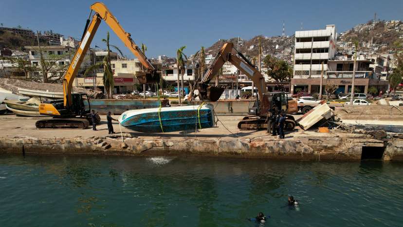 Aftermath of Hurricane Otis, in Acapulco