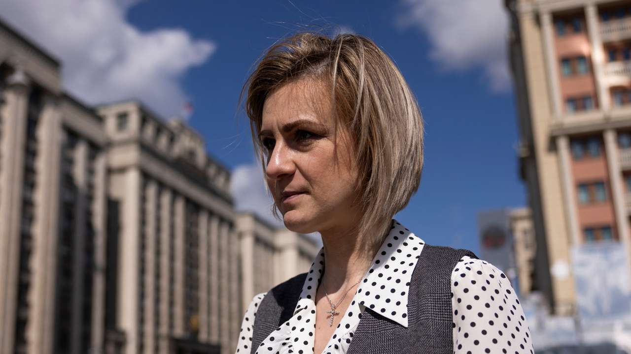 Russian lawmaker Maria Butina attends an interview in Moscow