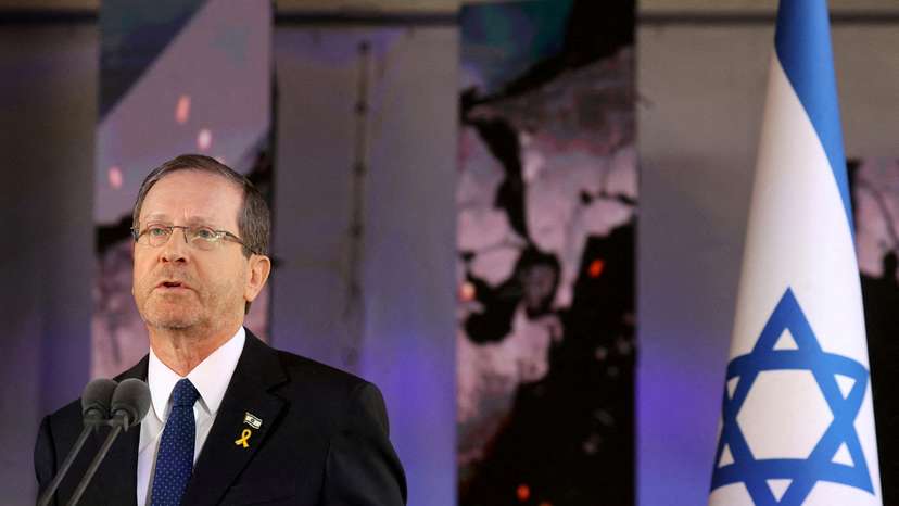 FILE PHOTO: Israel's President Isaac Herzog In Jerusalem