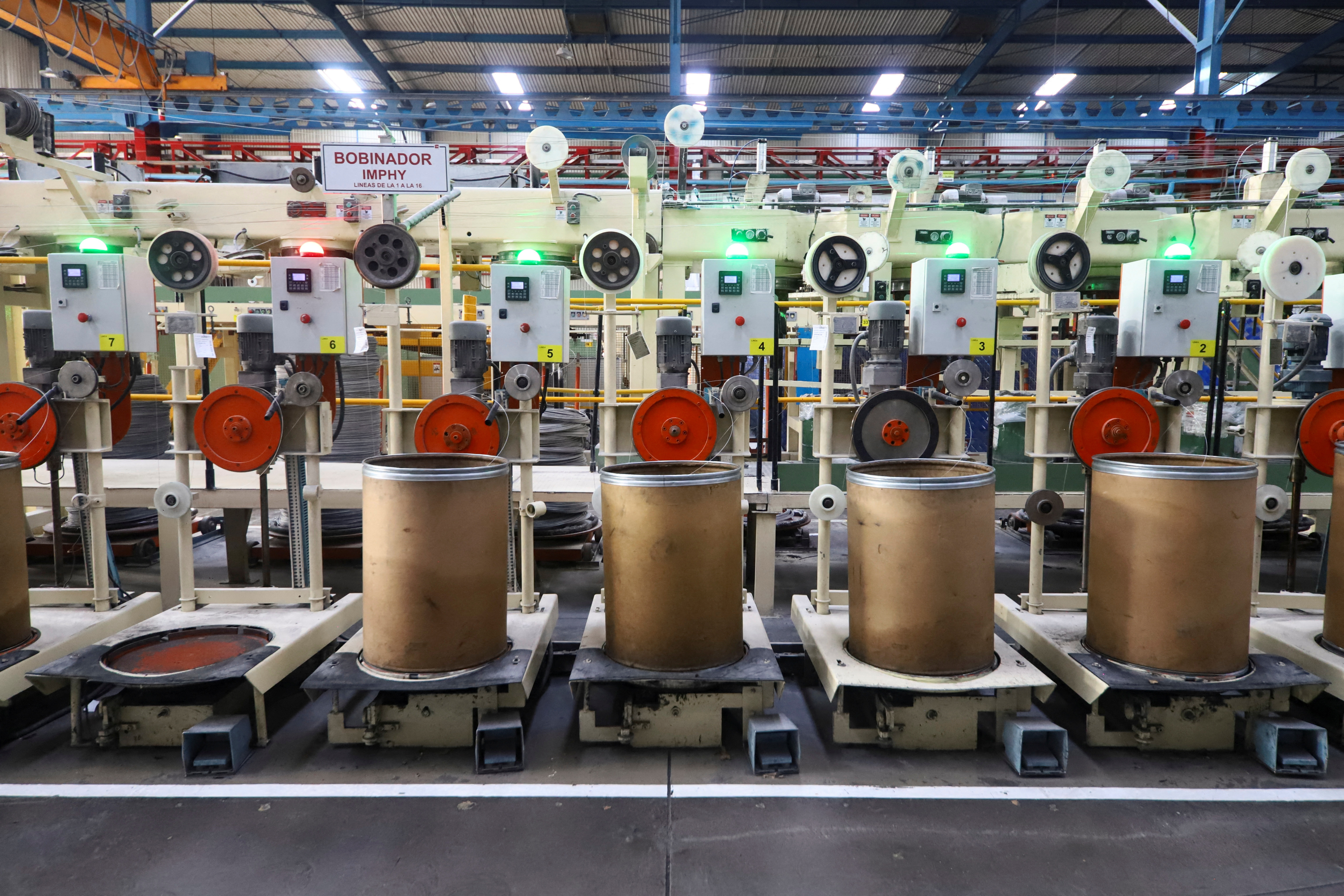 Manufacture of stainless steel products exported to the U.S. at TIM Trefilados Inoxidables de Mexico, in Tlaxcala
