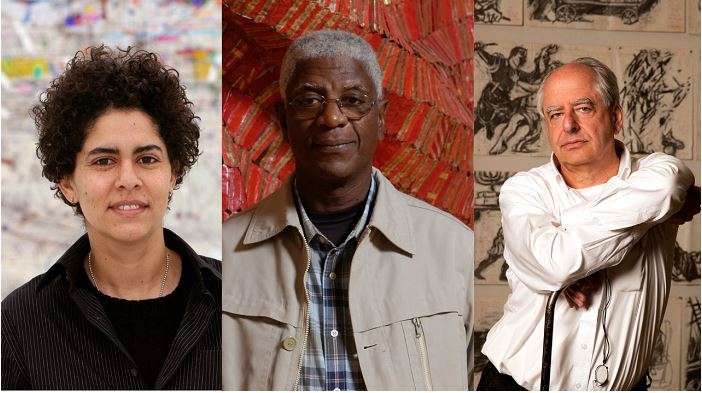 African artists Julie Mehretu, El Anatsui and William Kentridge