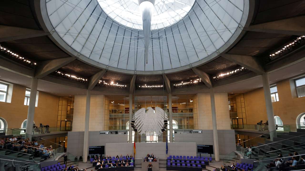 Germany's lower house of parliament, the Bundestag, in Berlin