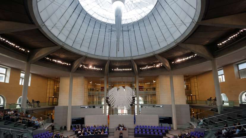 Germany's lower house of parliament, the Bundestag, in Berlin