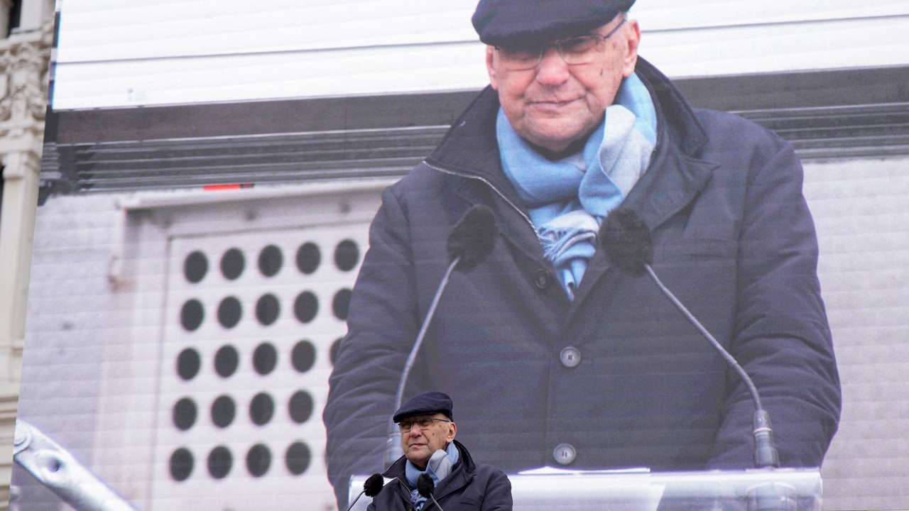 Spain's Vox party co-founder Vidal-Quadras attends protest against PM Sanchez in Madrid