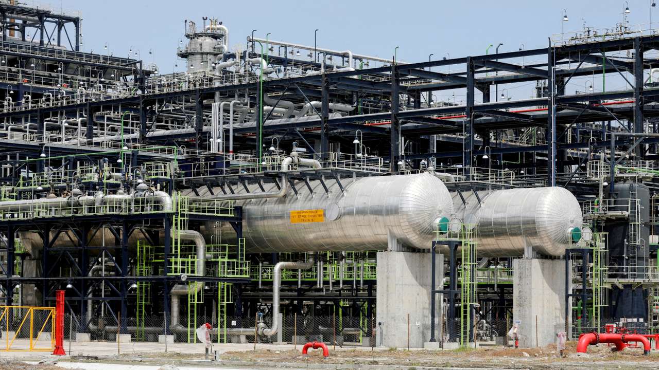 FILE PHOTO: A view of the newly-commissioned Dangote Petroleum refinery is pictured in Ibeju-Lekki, Lagos