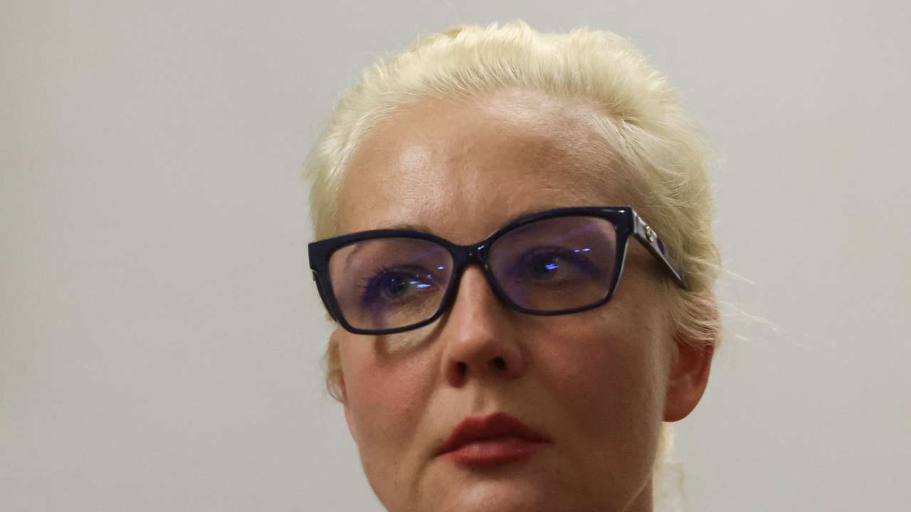 Yulia Navalnaya, the widow of Alexei Navalny, takes part in a meeting of European Union foreign ministers in Brussels