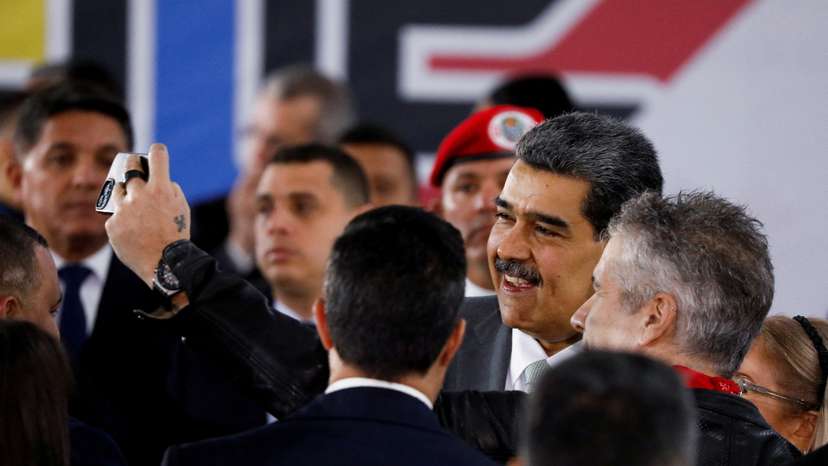 FILE PHOTO: Venezuelan President Nicolas Maduro attends an event at the National Electoral Council in Caracas
