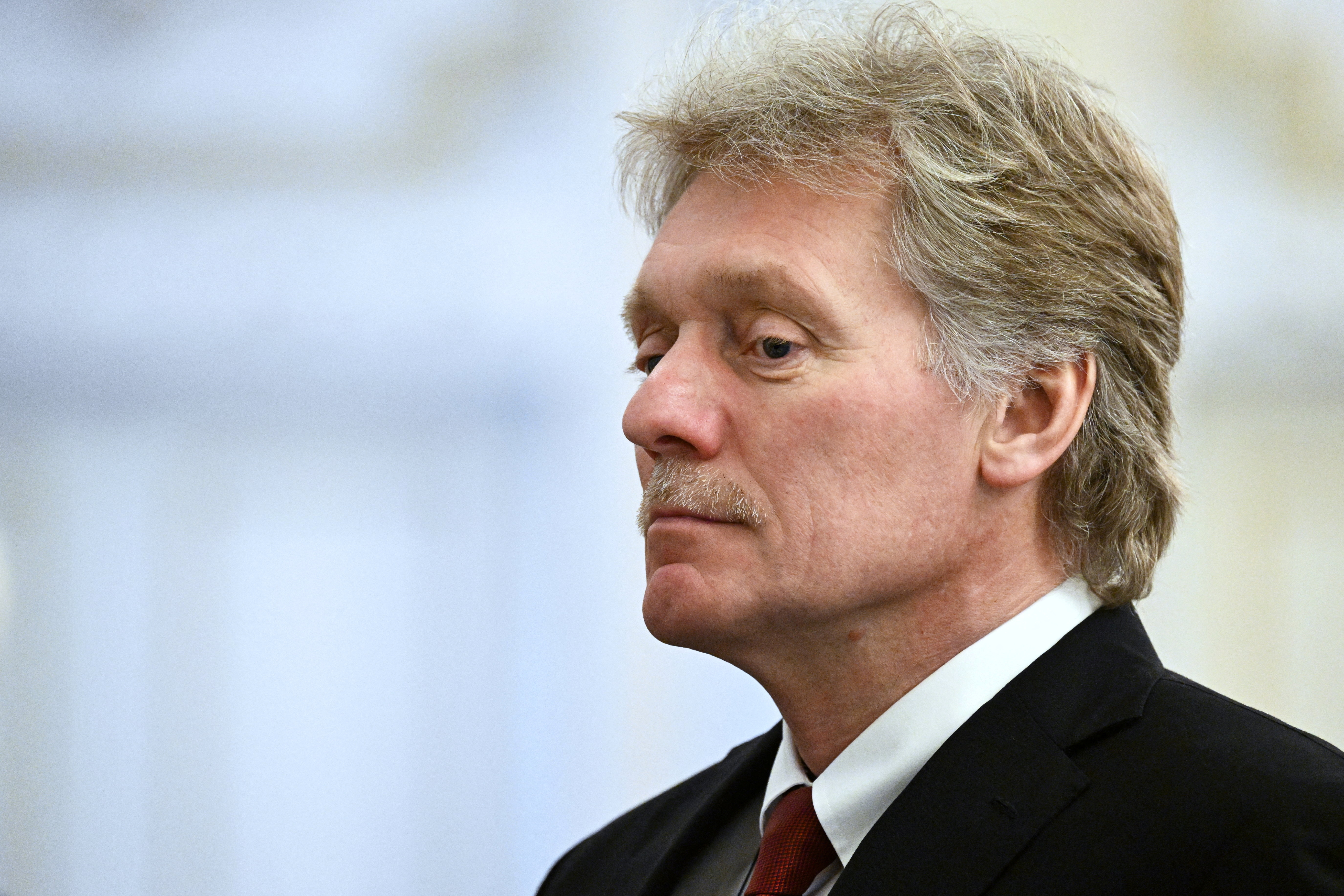 Kremlin spokesman Dmitry Peskov attends official welcoming ceremony in Astana
