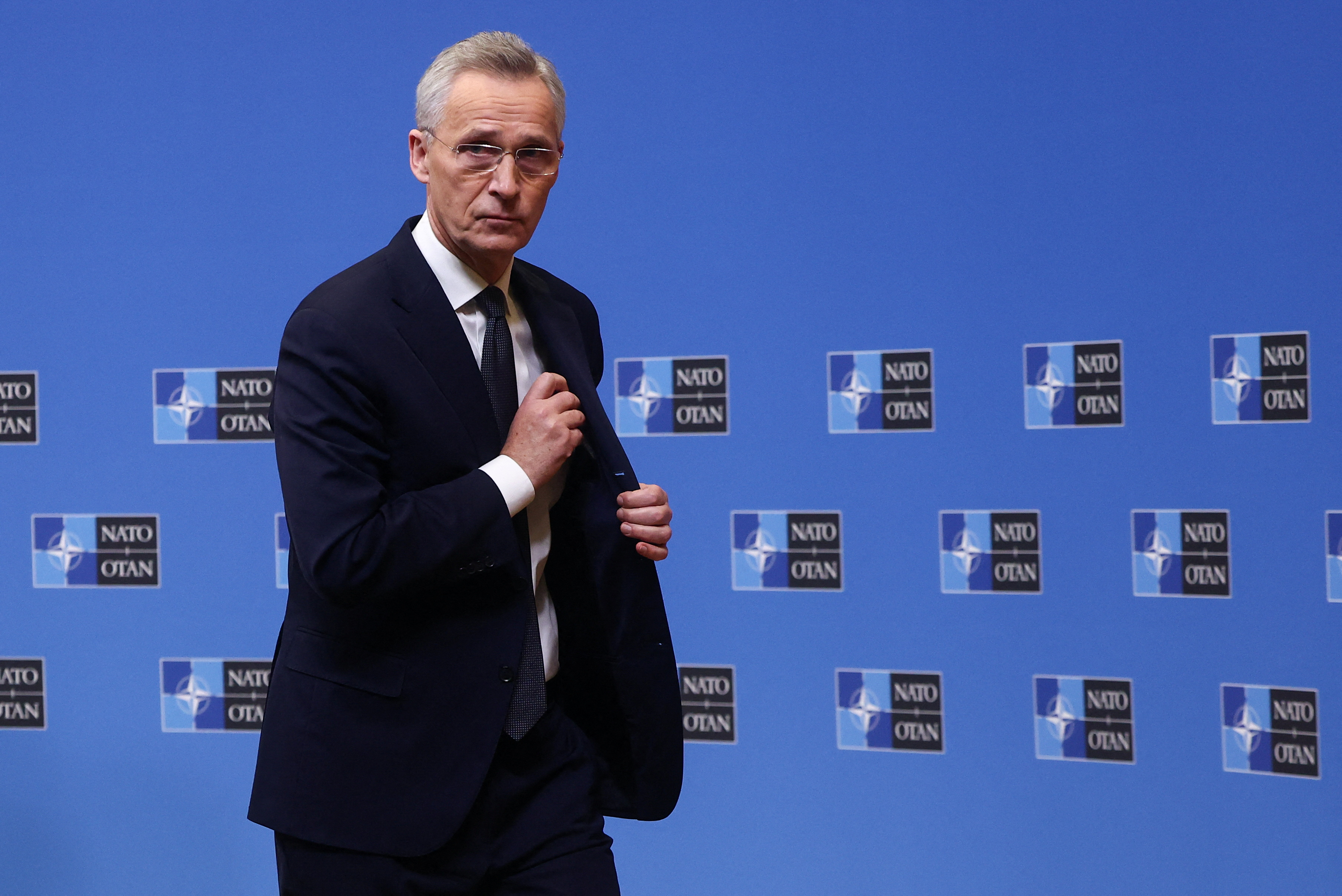 NATO Secretary General Stoltenberg holds a press conference, in Brussels