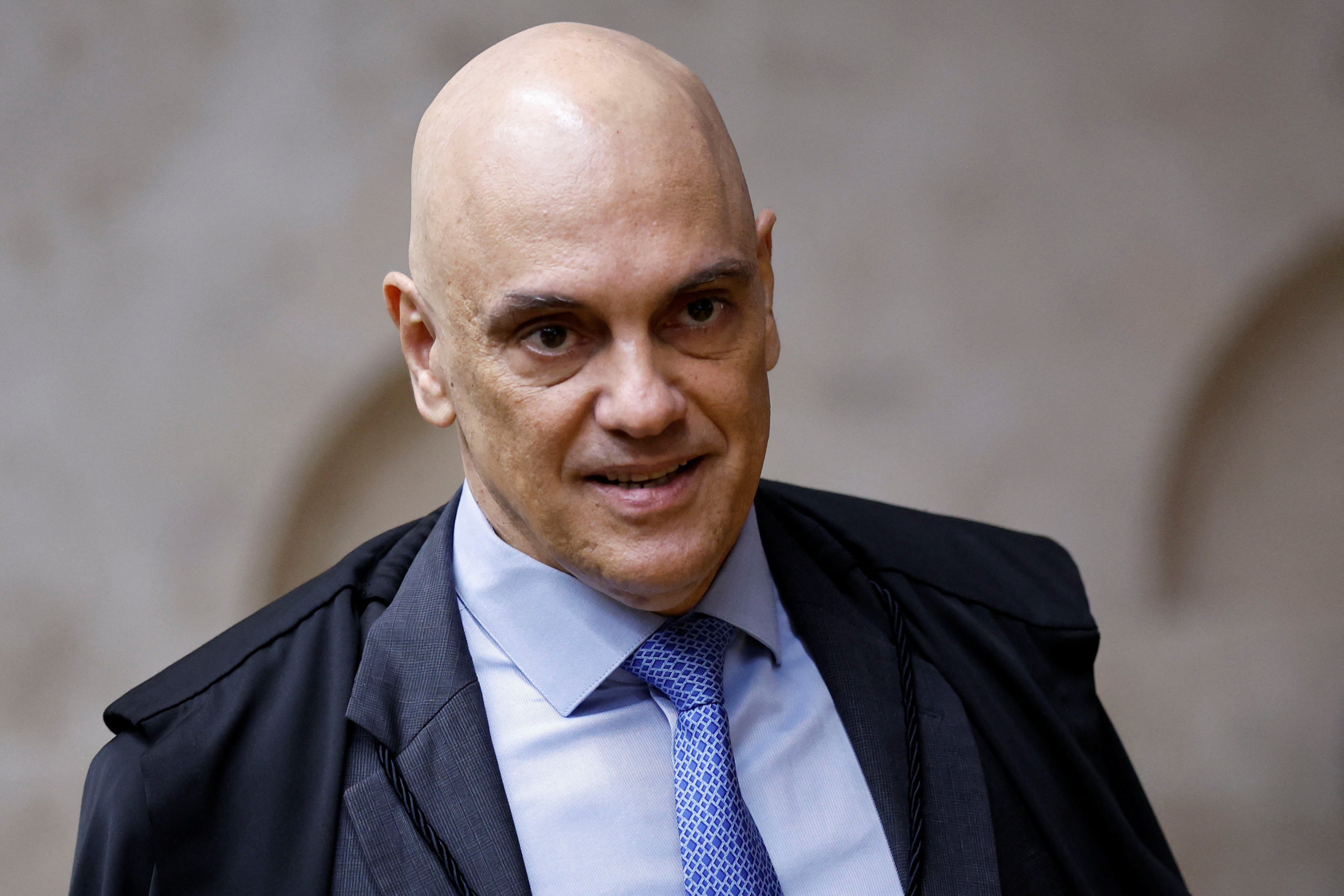 Brazil's Supreme Court Judge Alexandre de Moraes attends a session of the Supreme Court in Brasilia