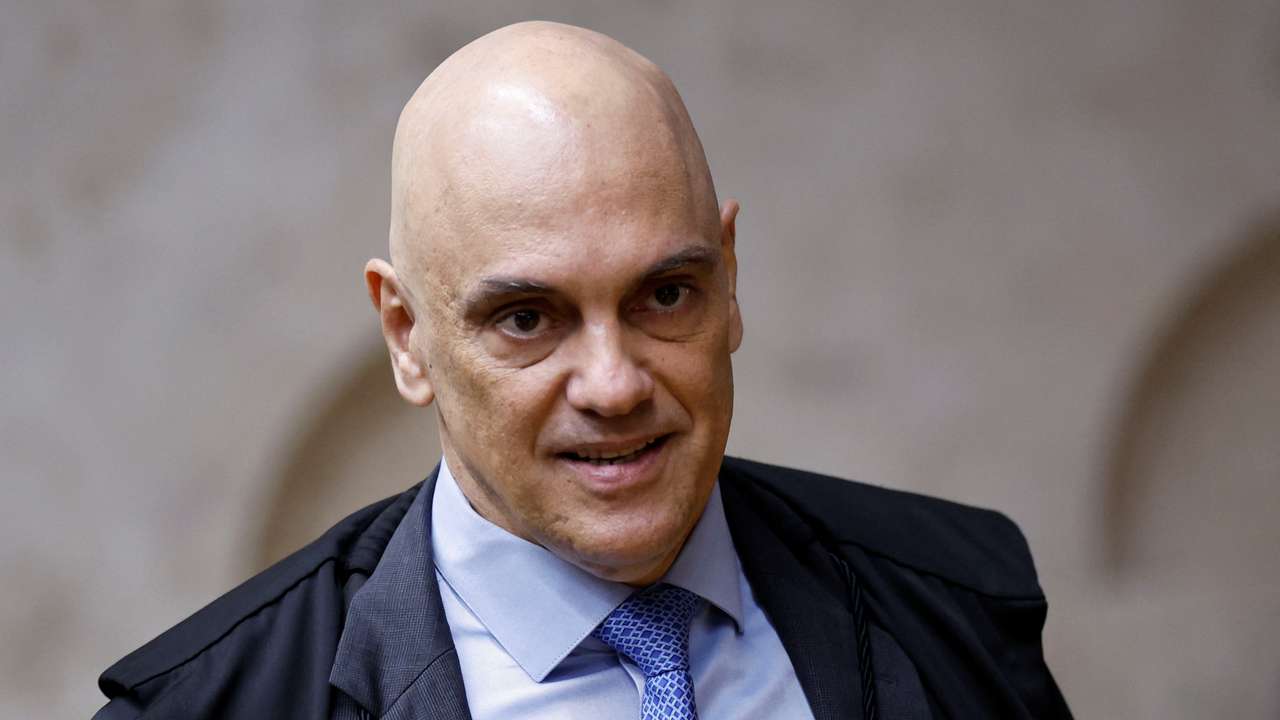 Brazil's Supreme Court Judge Alexandre de Moraes attends a session of the Supreme Court in Brasilia