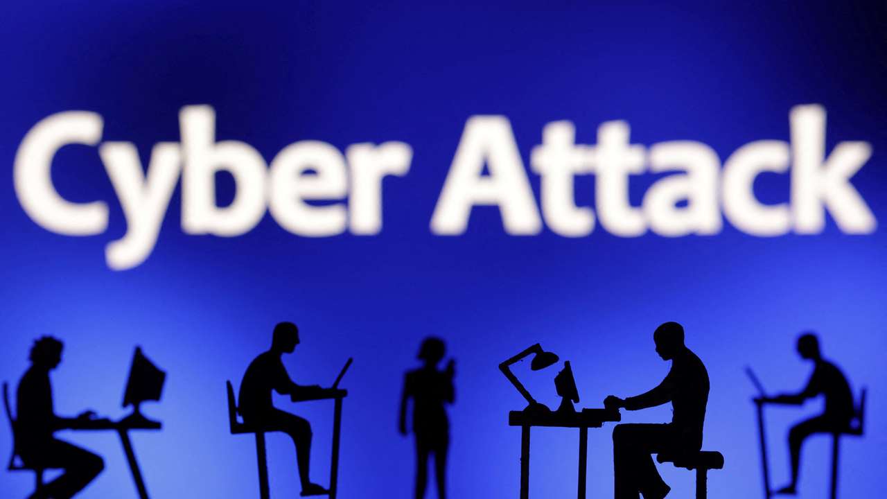 Illustration shows words "Cyber Attack"