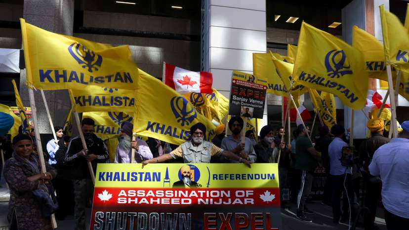 Protest outside India's consulate in Toronto