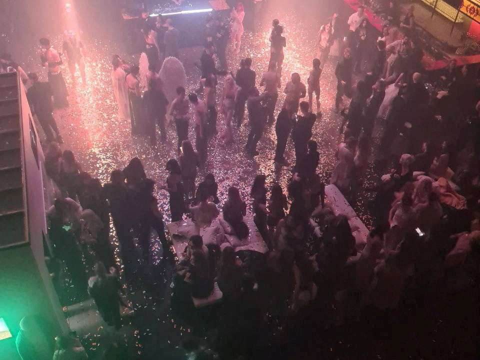 FILE PHOTO: People attend an "almost naked" party at Moscow's Mutabor nightclub