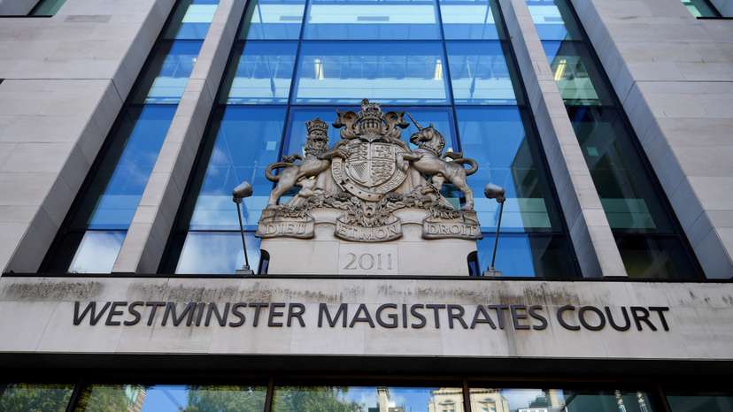 FILE PHOTO: A general view of Westminster Magistrates' Court in London