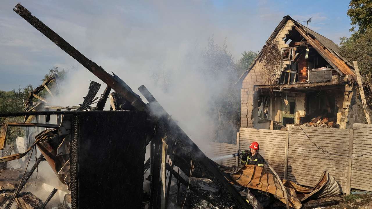 Russian drone and missile strike in Lviv