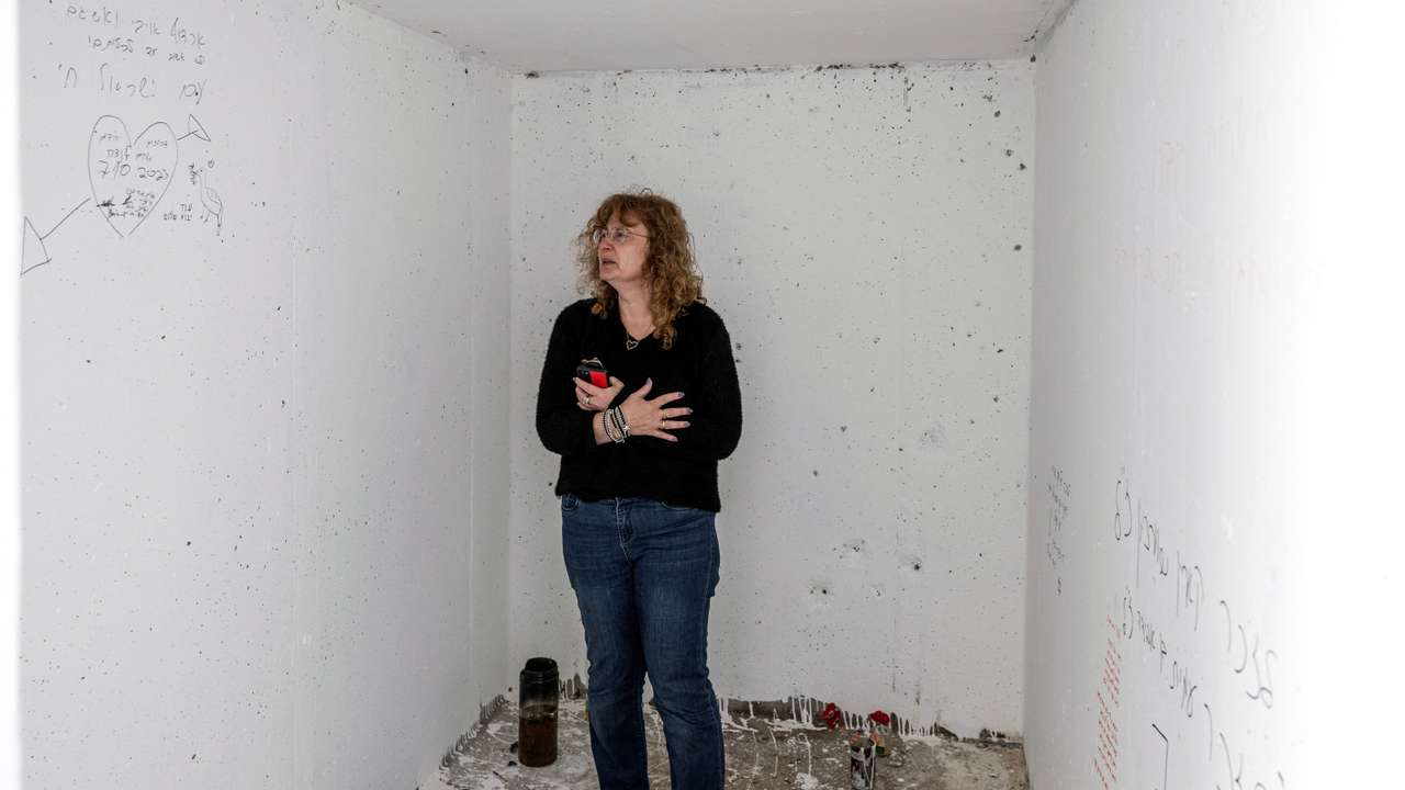 Tears and graffiti in roadside shelters turned Hamas death traps in Israel's south