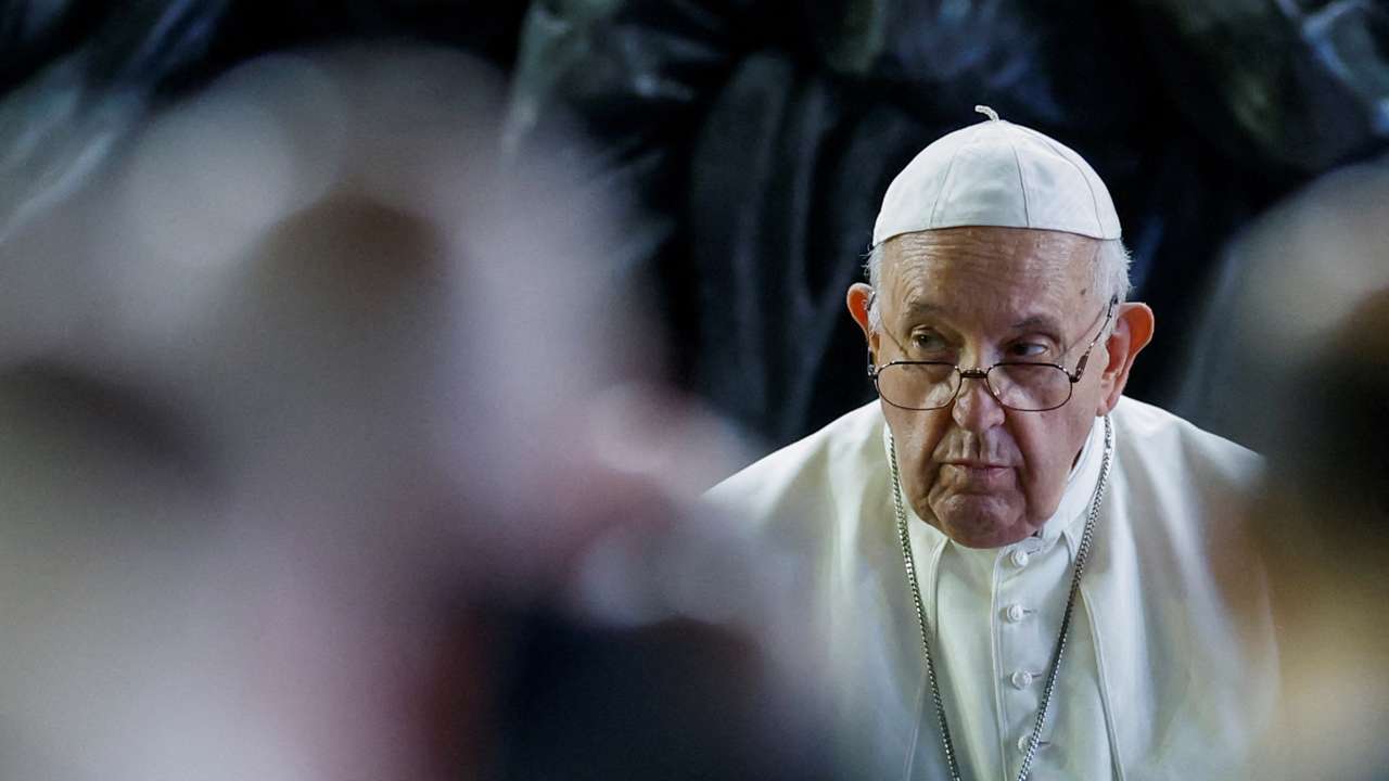 Pope Francis holds prayer for migrants and refugees, in St. Peter's Square