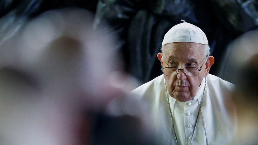Pope Francis holds prayer for migrants and refugees, in St. Peter's Square